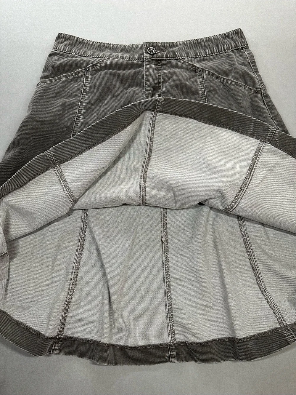 GAP Y2K (2004) Corduroy A-Line Skirt - Womens 6